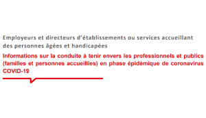 Covid-19 : les nouvelles recommandations pour les EHPAD