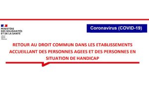 Protocole sanitaire dans les EHPAD : retour au droit commun
