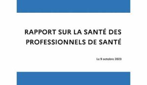 Rapport sur la santé des professionnels de santé : recommandations