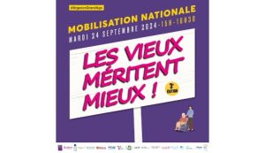 Mardi 24 septembre : mobilisation nationale en faveur des « Vieux »