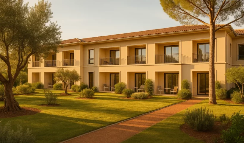 Residence medicalisee moderne en Provence, illustration LNA Sante