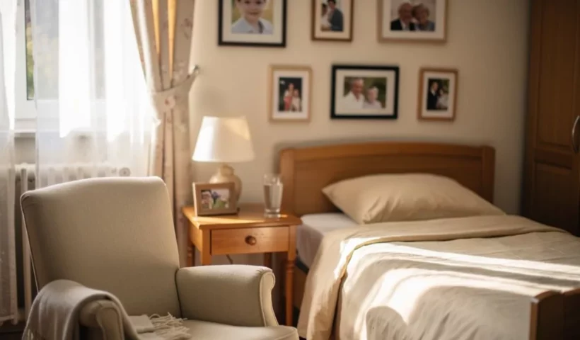 Chambre chaleureuse d'un EHPAD
